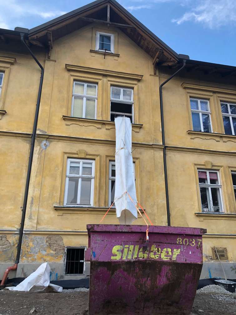 Flexible Schuttrutsche im Einsatz 8