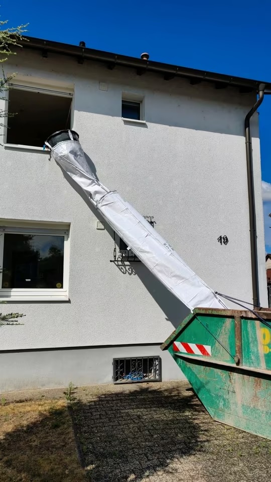 Flexible Schuttrutsche im Einsatz 5