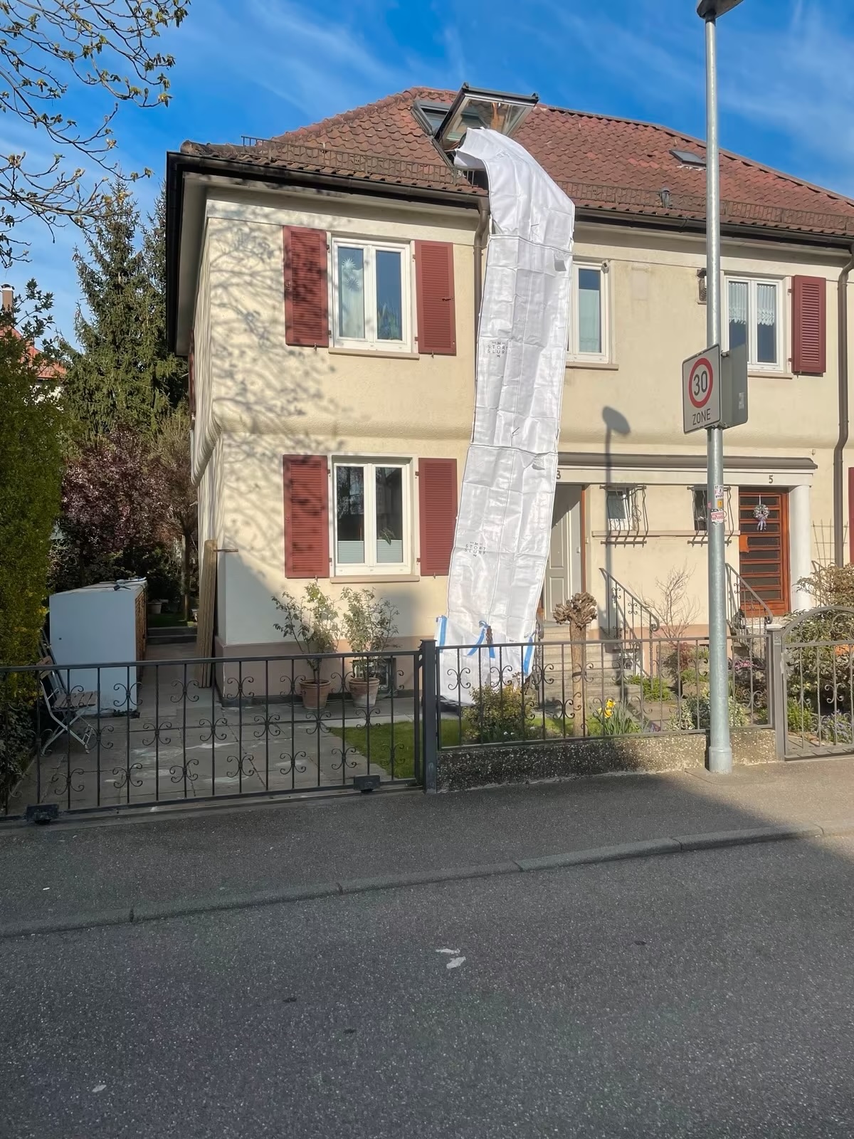 Stortslurf XL Ø80 cm flexible Schuttrutsche