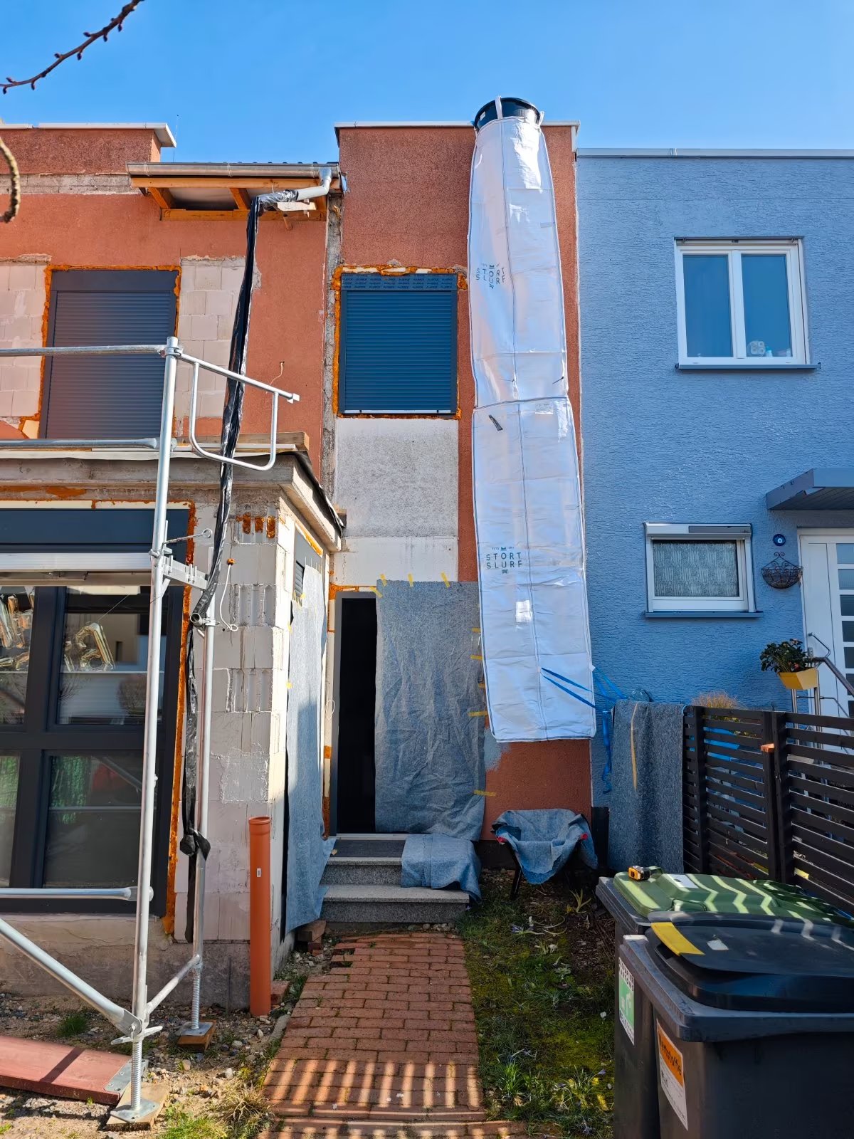 Flexible Schuttrutsche im Einsatz 11